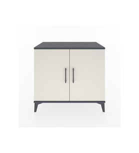 Hyperion Şifonyer Tek Raflı 2 Kapaklı 88x44x80 Antrasit-Aytaşı