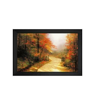 Manzara Temalı Kanvas Tablo 50 x 70 cm Siyah Çerçeve