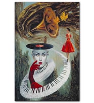 CakatabloFantastik Kadın ve Müzik Görseli MDF Tablo