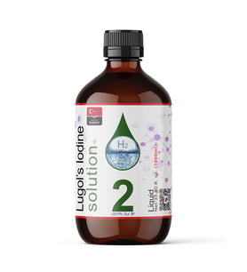 Lugol İyot Çözeltisi %2  1000 mL  Cam Şişe (Lügol)