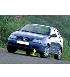 VW Polo Classic 1996-2002 Ön Tampon Sol Sis Kapağı Sissiz 6K5853665A