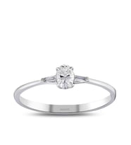 0.25 Karat Oval Pırlanta Yüzük