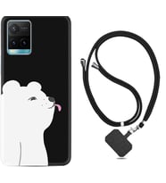 Vivo Y11S Y21S Y20 Y20S Y70 Kılıf Boyun Askılı Silikon Panda Sevimli 1738