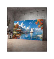 Kanvas Tablo Gölde Huzur Dekoratif Kanvas Tablo 30 X 40