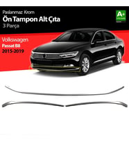 Drs Tuning Passat Uyumlu B8 Krom Ön Tampon Alt Çıtası 3 Parça 2015-2019