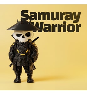Kuru Kafa Zamurai Warrior Özel Seri Siyah  Özel Seri Koleksiyon Ürünü Oyuncak Figür