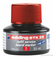 Edding BTK 25 Kırmızı Tahta Kalemi Yedek Mürekkebi