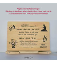 Münzevi Masaüstü Ahşap Rahle/Tablet/Kitap Tutucu-Model014