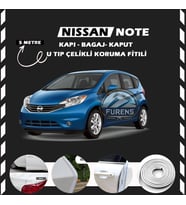 Nissan Note Oto Araç Kapı Koruma Fitili 5metre Parlak Beyaz Renk
