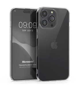 Microsonic Apple iPhone 15 Pro Kılıf Transparent Soft Şeffaf (Renksiz)