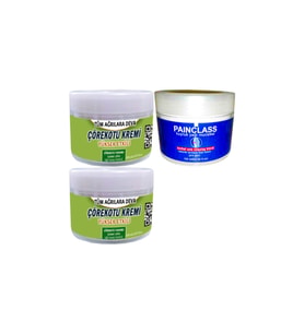 2 Tane Çörek Otu Kremi Ağrı Kremi 150 ml + Painclass 100 ml Kuyruk Yağı Kremi el Boyun Diz Eklem Fıtık Ağrılarına Masaj Seti