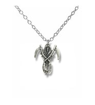Death Angel Melek Figürlü Unisex Metal Kolye – 60 cm Zincir (Gümüş)