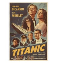 Titanik Tablo Ahşap Poster Dekoratif