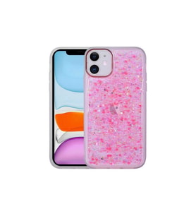 Apple iPhone 11 Uyumlu Kılıf Figürlü Desenli Işıltılı Sert Zore Sos Kapak (Model 6)