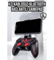 X3 Gamepad Oyun Kolu Bluetooth Bağlantılı Gamestick Android Uyumlu
