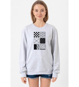 Demon Slayer Anime Patterns Grimelanj Kadın 2ip Sweatshirt