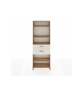 Arges Dolap 4 Raflı 2 Çekmeceli 88x30x243 Çam-Aytaşı