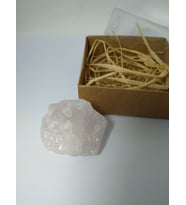 PEMBE KUVARS TAŞI BİBLO/ HAM DOĞALTAŞ BİBLO (80-90 gr)