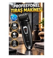 Şarjlı Saç Sakal Kesme Makinesi – Unisex, Sessiz Motor, 1–12 mm Ayarlanabilir Başlık