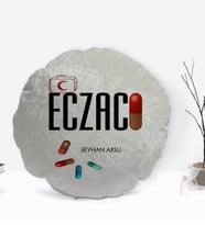 BK Gift Kişiye Özel İsimli Eczacı Tasarımlı Dekoratif Kırlent Yastık-3
