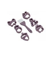 Qlüx Ideas Papyonlu Kurabiye Kalıbı Seti L-00538 5388 (Beyaz)