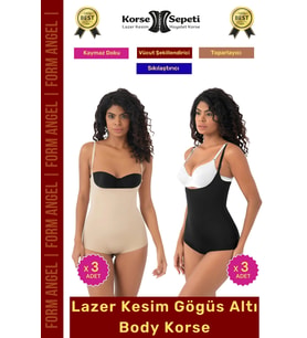 #Korse İz Yapmaz Göstermeyen Kaymaz Doku Toparlayıcı Sıkılaştıran Lazer Kesim String Korse 6'lı Set