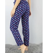 Cepsiz Kışlık Polar Kadın Pijama Altı Tek Alt je15 (Mavi)