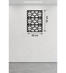 Geometrik Soyut Tasarım Ahşap Duvar Tablosu - 25X35 Cm Kesim Pano