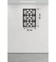 Geometrik Soyut Tasarım Ahşap Duvar Tablosu - 25X35 Cm Kesim Pano