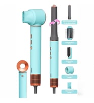 Sinbo Air Brush Saç Şekillendirme Cihazı - 5 Başlıklı - Mavi Renk