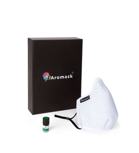 Aromask Çay Ağacı Uçucu Yağ ve Pedli Beyaz Maske