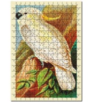 Cakapuzzle Sarı Tepeli Kakadu Kuş Görseli Puzzle Yapboz MDF (Ahşap) (120 Parça)