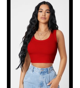 Fantezia Night Kadın Yeşil Kare Yaka Crop Top Bluz
