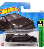 Hot Wheels - Tesla Model Y - Hw Green Speed 3/10 - Htc93 - Kısa Kart - Siyah Metalik - Mattel 2024 - (Çok Renkli)