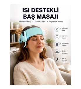 Mey İthalat® Yumuşak Dokulu Baş Masaj Bandı Günlük Kullanıma Uygun Yeni Nesil