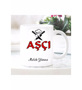 Kişiye Özel Aşçı Tasarımlı Kupa 48
