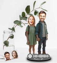 Kişiye Özel Spotify Sevgili Tasarımlı Ahşap Biblo Model-37