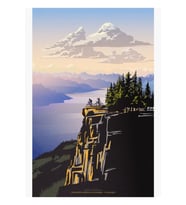 Güzel British Columbia Retro Seyahat Posteri Tablo Ahşap Poster Dekoratif