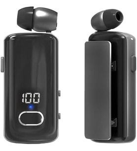 Makaralı Bluetooth Kulaklık Digital Göstergeli Çift Telefon Destekli MT983 Siyah ile uyumlu