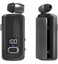 Makaralı Bluetooth Kulaklık Digital Göstergeli Çift Telefon Destekli MT983 Siyah ile uyumlu