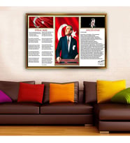 Altın Çerçeveli dekoratif tablo a1362 (Gold)
