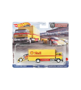 Hot Wheels Premium Car Culture Team Transport Porsche 962 & Sakura Sprinter