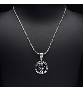 596 Başak Burcu Gümüş Kolye