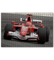 Cakapuzzle Kırmızı Ferrari F1 Formula Yarışı  Puzzle Yapboz MDF (Ahşap) (120 Parça)