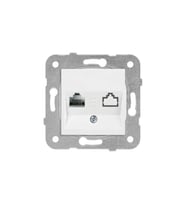 VİKO 90967X78 Tekli Data Prizi (RJ45 CAT6) Beyaz (Çerçevesiz) VİKO