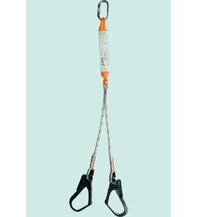 YForklu Çift Kollu Düşüş Durdurucu Set 341 EN 355 Karam Şok Emici fork Halatlı Lanyard (STD)