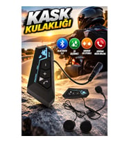 BT22 Bluetooth Kask Kulaklığı Intercom 5.0 Android ve iOS Uyumlu Su Geçirmez Sürüş İletişim Sistemi