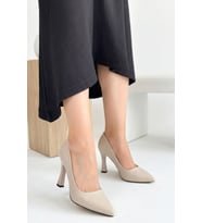 Celira Ten Cilt Topuklu 8 Cm Kadın Stiletto Ayakkabı