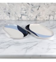 GÜRAL PORSELEN Bilbao 2 Parça 25 Cm Kayık Tabak 36561