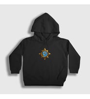 Presmono Unisex Çocuk Siyah Hearthstone Warcraft Oyun Logo Kapüşonlu Sweatshirt 421382tt